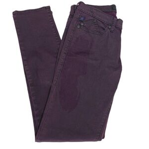 Rock & Republic‎ Berlin Skinny Jeans Women's Size 8 Medium Purple Plum  Mid Rise